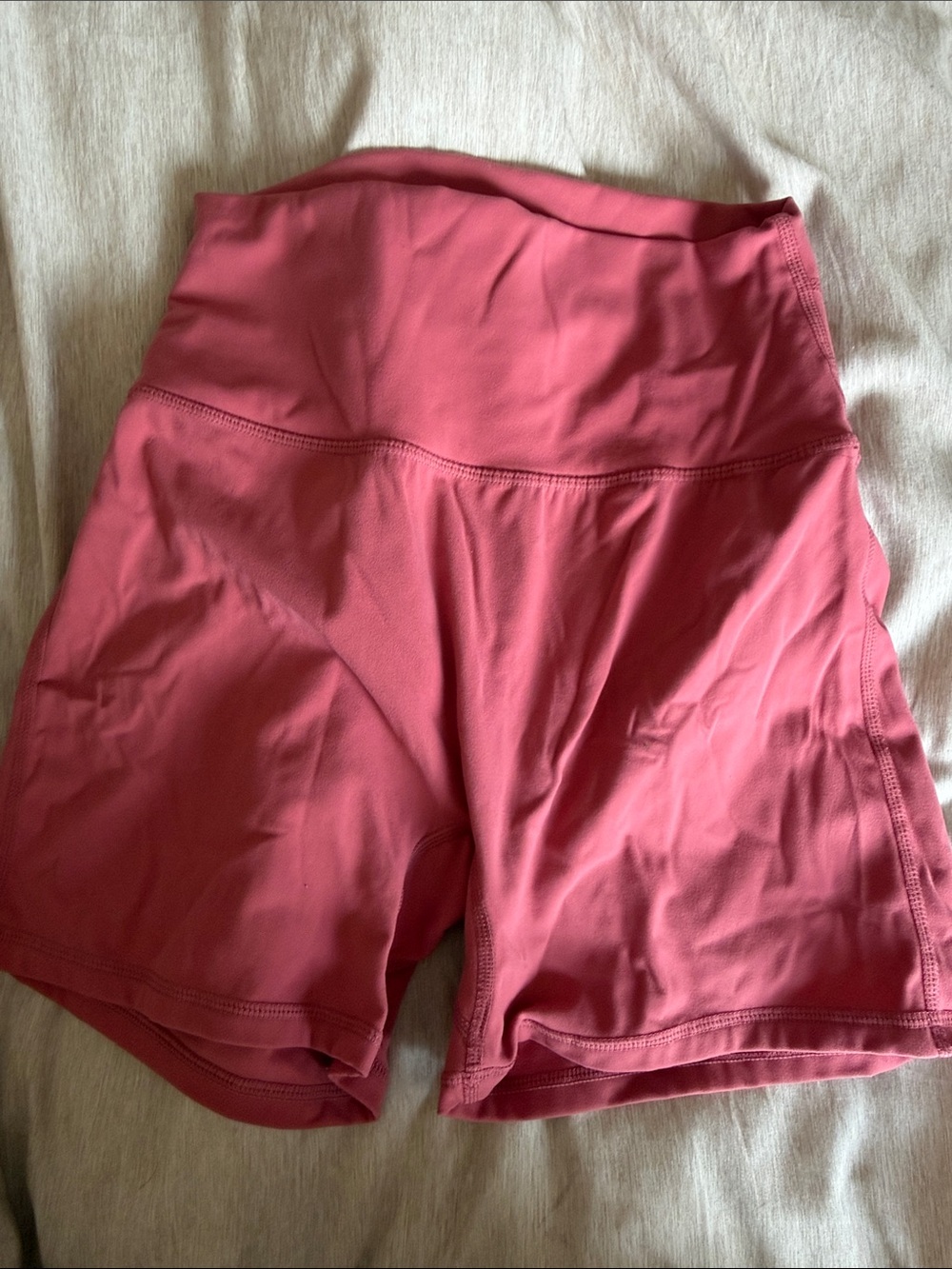 BuffBunny High-Waist Bike Shorts in Rose